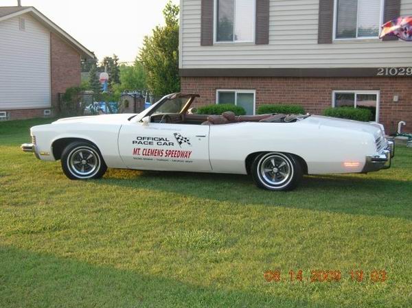 Mt. Clemens Race Track - 1973 Pontiac Grandville Restored Pace Car From Jimmy Gullett (newer photo)